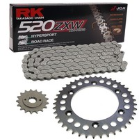 Kettensatz Kawasaki KLX 650 93-95 Kette RK 520 ZXW 112 Offen 15/43