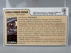 GI Joe 1983 Cobra Stinger Driver 1987 Hasbro Direct Mail Away Red Back File Card