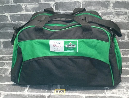 Team GB Athens Olympics 2004 Vintage Heineken Red Star Sports Holdall Gym Bag  - product listing photo