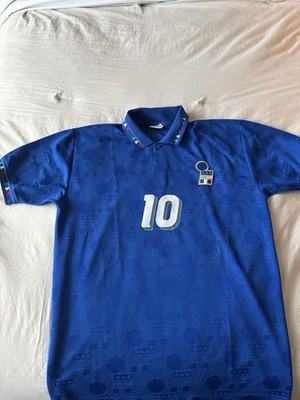 Original Diadora Italy Soccer Jersey Roberto Baggio #10 Football