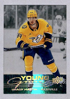 Brady Martin 2025-26 Upper Deck Young Guns Acetate Rookie #460 *RAN* Nashville
