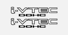 4x Black i-VTEC DOHC Vinyl Decal for Honda Acura ivtec Stickers Emblem Fast ship