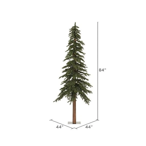 Árbol de Navidad artificial alpino natural Vickerman 7' x 44" Foto 2 de 3