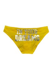 Victoria s Secret PINK Y2K Cheeky Bikini Panty Yellow In Your Dreams M NWT