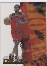 ROD STRICKLAND 1996/97 NBA Hoops HOT LIST RARE INSERT Basketball Card BULLETS