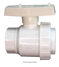 Everbilt 2 in. PVC Schedule 40 Single Union Slip x Slip Ball Valve
