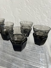 Juego de 6 vasos de chupito Moser Smoke Color vintage