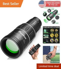 Compact Waterproof Monocular Telescope - 16X52 High Power for Outdoor Adventures