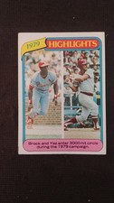 1980 Topps Baseball card # Highlights    ( VG to EX )