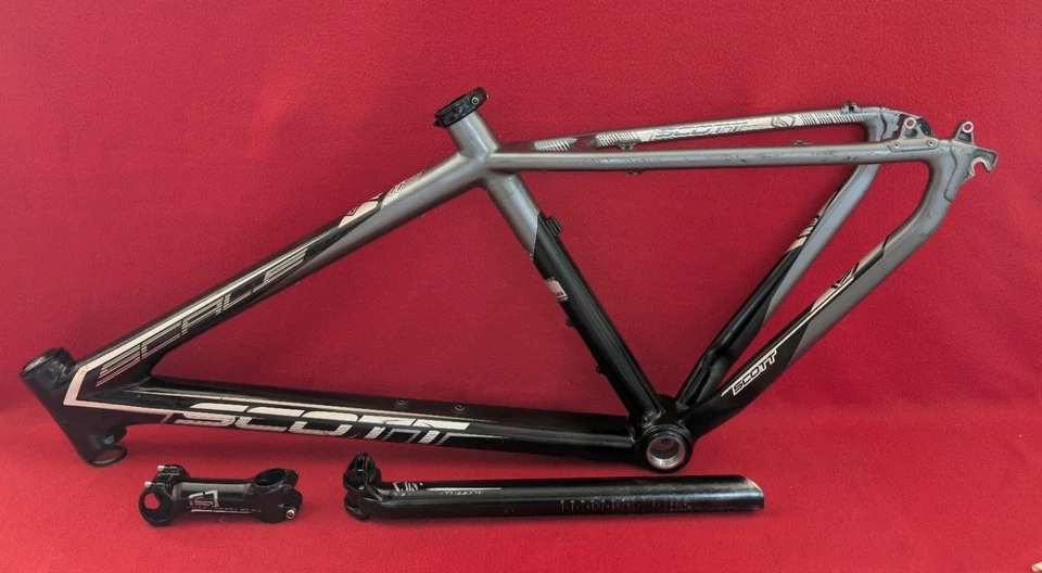 SCOTT Scale Carbon Frame T43 + Seatpost+Stem Cadre Vélo VTT MTB - Photo 1/4