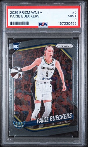 2025 Panini Prizm WNBA Paige Bueckers Rookie Card PSA 9 Mint
