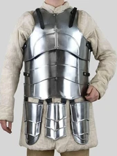 Medieval Knight Steel Cuirass Breastplate Armor With Tassets LARP Costume