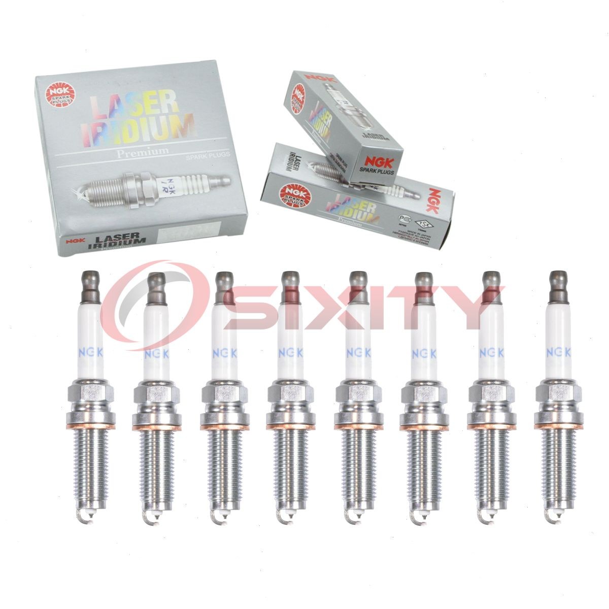 8 pc NGK Laser Iridium Spark Plugs for 2020 Land Rover Range Rover Velar qk
