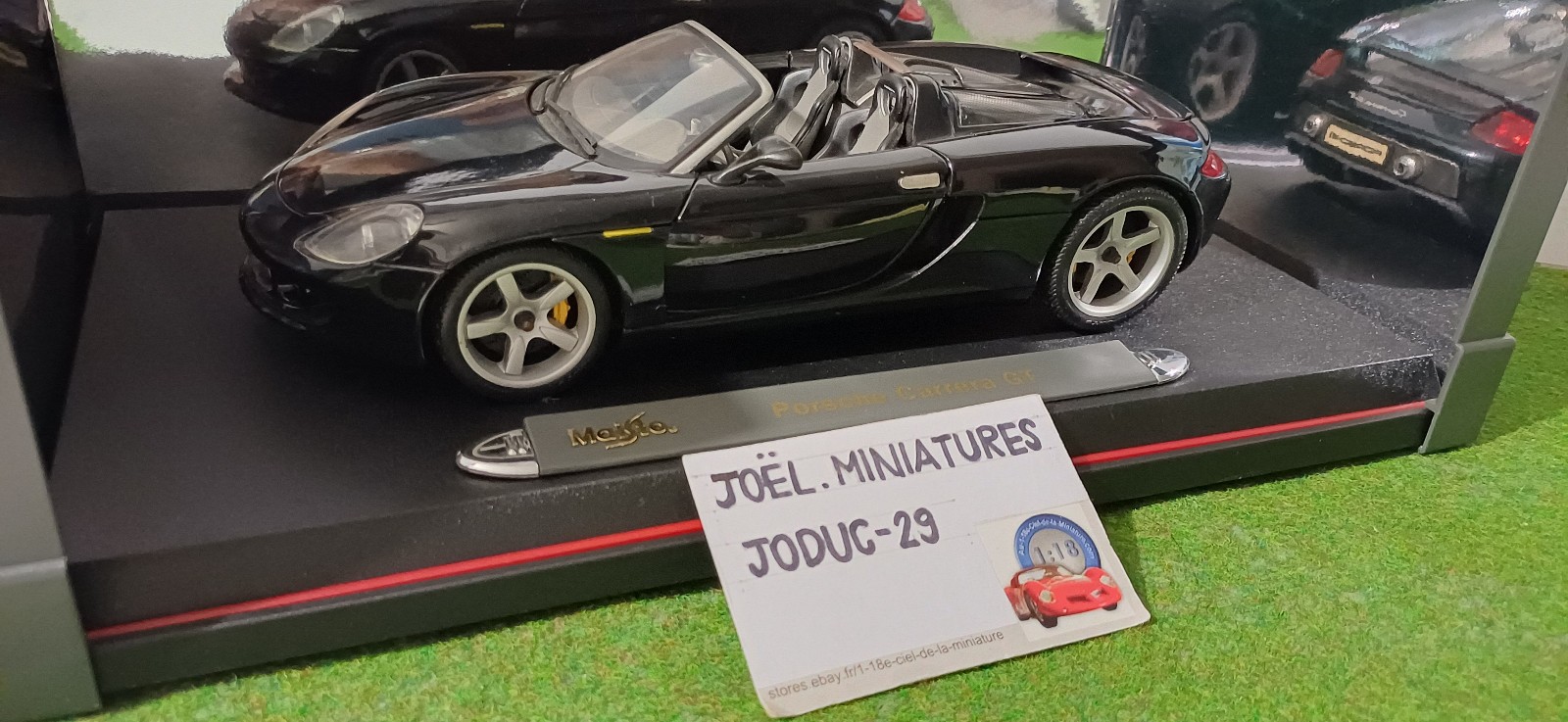 PORSCHE CARRERA GT cabriolet ouvert open noire 1/18 MAISTO 36622