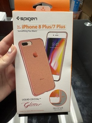 Spigen Liquid Glitter Pink Case For iPhone 8+7+