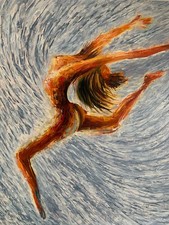 Original Acryl Gemälde Handgemalt  95 x 75 cm