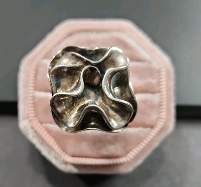 Silpada Statement-Bandring Sterlingsilber R1809 blühende Blume 18 g 925 Gr: 8