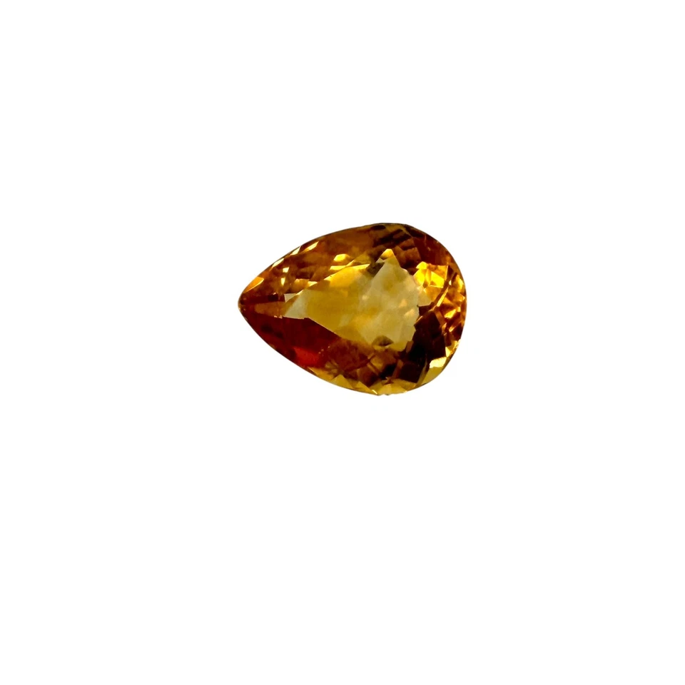 Natural Citrine 8.95Ct Golden Color Loose Stone Pear shape  - Image 2 of 4