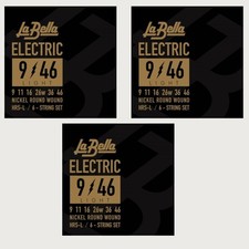 La Bella Guitar Strings - Electric 3 Sets Light HRS Series 09-46 Nickel