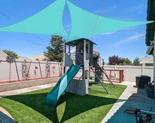 8'X8'X8' Sun Shade Sail Canopy Sunshade Outdoor Heavy Duty Triangle Fabric Cloth