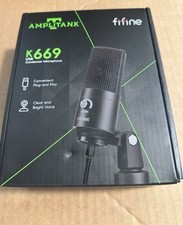 FIFINE K669 USB Condenser Mic Silver PC Gaming Microphone
