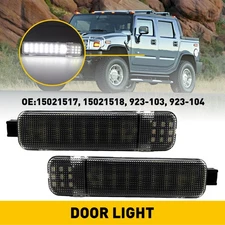 Smoked LED Door Courtesy Lights For Chevy Silverado Suburban Tahoe Sierra Yukon