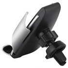Smart Car Wireless Charger Mount Hands Free Viewing For Most Smartphones Black