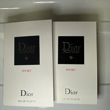 Dior Homme Sport Eau De Toilette Vial Spray For Men 1ml 2 Samples