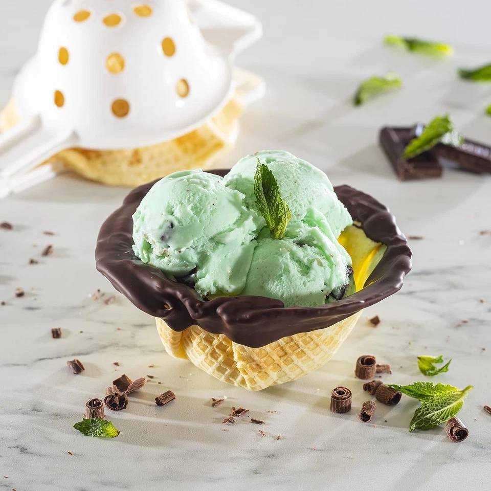 Máquina para hacer conos y tazones de waffle para conos de helado caseros US NUEVO Foto 2 de 4