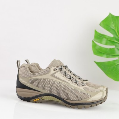 Merrell Womens Siren Edge 3 Hiking Shoes Size 9 Tan Lace Up Trail Sneakers Light