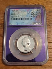 1960 90% Washington Silver Quarter PF 68  Special Purple Label NICE HIGH GRADE