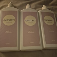 Eyexpert Pureflow Contact Lens Solution All-in-one 250ml x3 expiry date 05/28