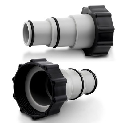 2 Pack Pool Hose Adapter A with Collar for Intex, Converts 1.5 to 1.25 Inch H...