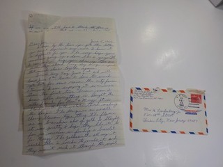 Vietnam War Letter 1966 Bronze Star WIA Lieutenant Union City New Jersey VTG
