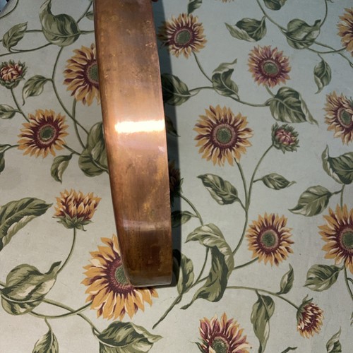COPPER Paul Revere 11.5" ROUND SKILLET 1776-1976 Brass Handle USA VINTAGE - Picture 14 of 21