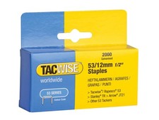 Tacwise 0337 53/12 Staples 12mm x 2000 0.0043 per staple