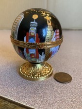 Vintage Limoges petite trinket box France numbered Times Square ball 2000