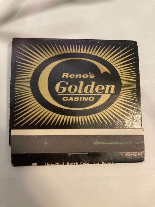 Reno's Golden Casino OF THE PAST Match Book