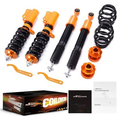 4PCS Coilovers Lowering Kit For 2006-2008 Honda Fit Base 1.5L 4Door Adj. Height