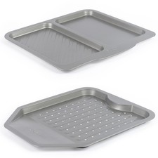 Salter Essentials Chip & Split Baking Tray Non-Stick PFOA-Free Dishwasher Safe