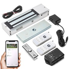 Smart WiFi Magnetic Lock 1200lbs Door Kit App Remote 4 Modes