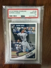 2018 PANINI DONRUSS #148 AARON JUDGE YANKEES CARD PSA 10 *GEM MINT* VARIATION