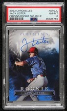 2023 Chronicles Origins Rookie Signatures Blue 8/25 Jack Leiter PSA 8 Auto v1x