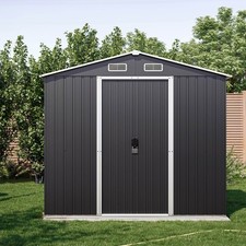 8 x 6 FT Outdoor Storage Shed with Air Vent, Lockable Door