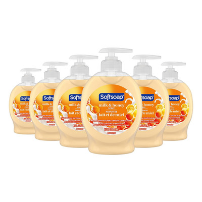 Moisturizing Liquid Hand Soap, Milk and Honey, 7.5 Fluid Ounce, Pack of 6 (Packa