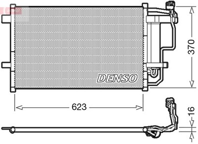 Kondensator Klimaanlage DENSO DCN44007 für BL MAZDA BK BK12 MZR BL14 BL12 BLEFP