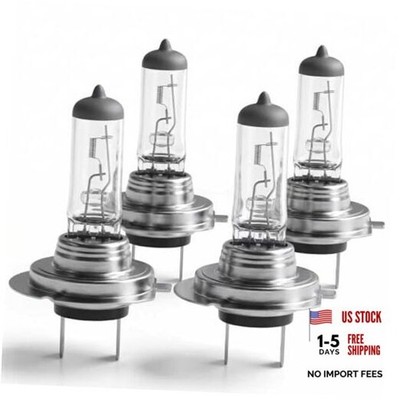 H7 Halogen Headlight Bulbs - 12V 55W Quartz - No Glare - H7-4P 3800K