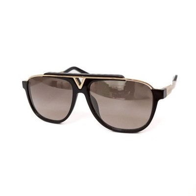 Louis Vuitton Mascot Wellington Sunglasses Z0936E Black Gold 59mm