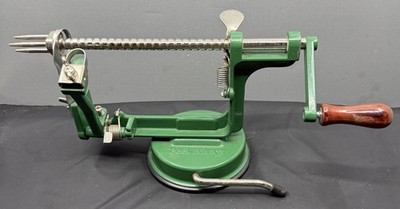 Peel Away Apple Peeler Corer Slicer Suction Base Cast Iron & Turned Steel  Parts