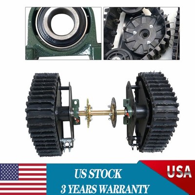 Pair Go Kart ATV UTV Buggy Quad Rear Wheel Snow Rubber Sand Tracks Snowmobile